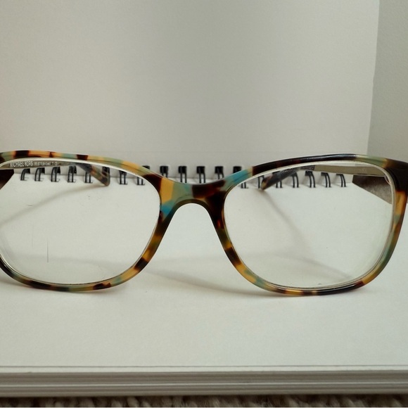 Michael Kors Tortoise Glasses with Teal Highlights - Picture 1 of 11